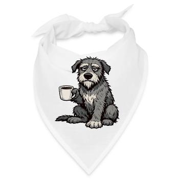 Irischer Wolfshund Wolfshundbesitzer Wolfshundfan - Bandana - Weiß - Vorne