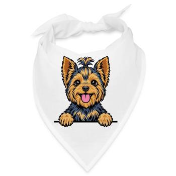 Yorkshire Terrier - Bandana - Weiß - Vorne