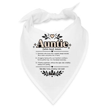Coole Tante Lustige Beste Tante Wertschätzungszitat Kunst - Bandana - Weiß - Vorne