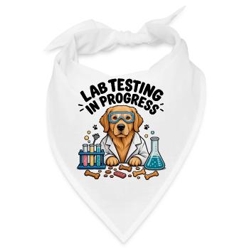 Labrador-Sweatshirt Dog Science Lover Retriever - Bandana - Weiß - Vorne