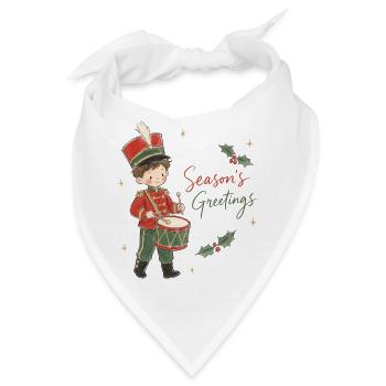 Aquarell Kleiner Trommlerjunge - Bandana - Weiß - Vorne