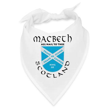 Scotland Macbeth - Bandana - Weiß - Vorne