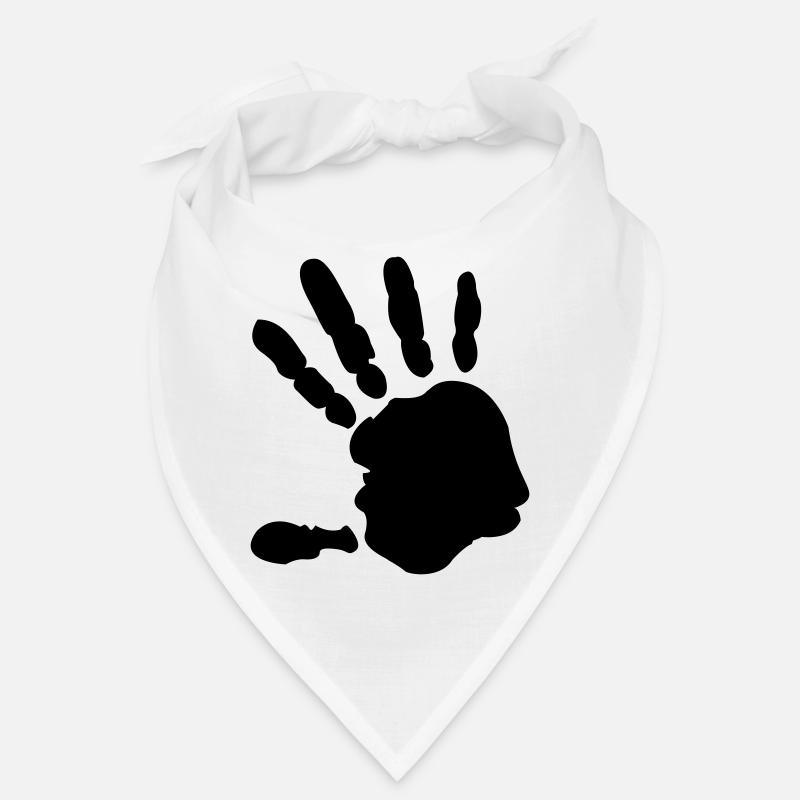 Hand - Bandana - Weiß