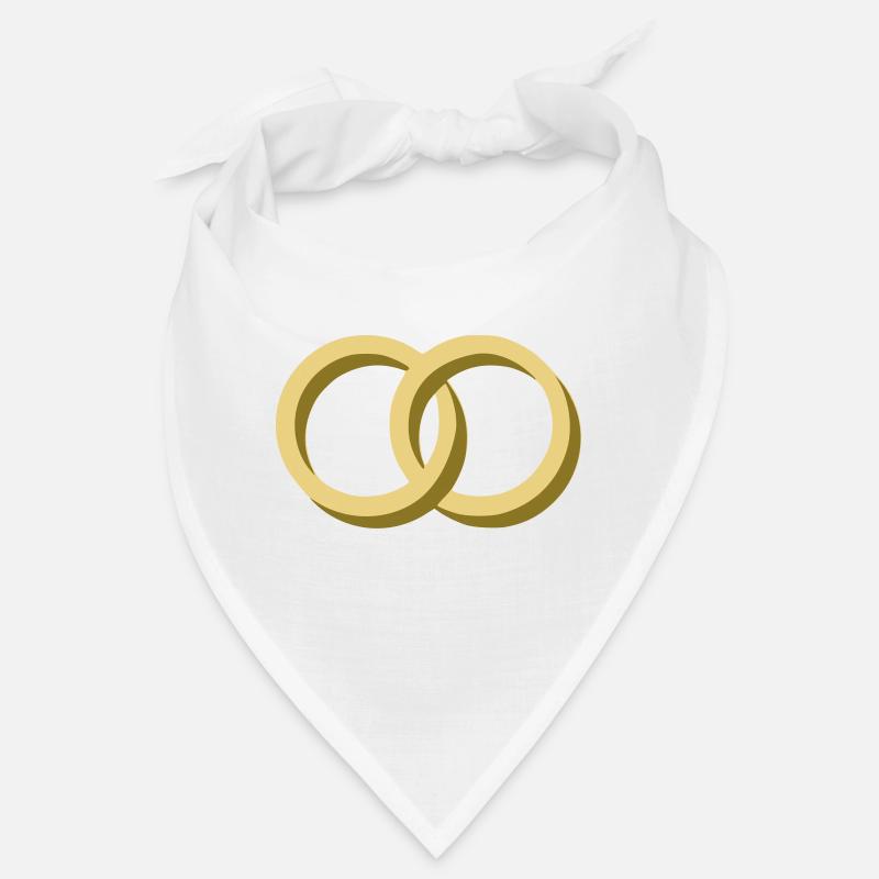 Ringe - Hochzeit - Bandana - Weiß
