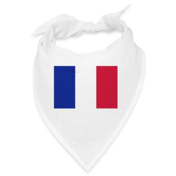 Frankreich - Bandana - Weiß - Vorne