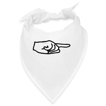 pfeil - Bandana - Weiß - Vorne