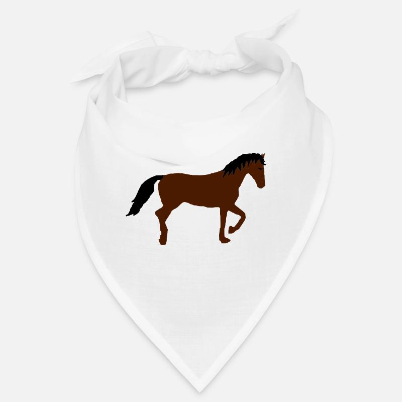 -Brauner- - Bandana - Weiß