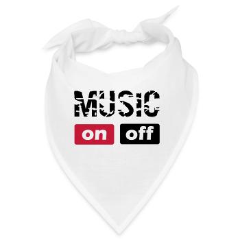 music - Bandana - Weiß - Vorne