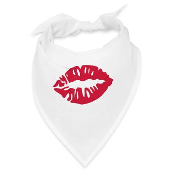 lippen - Bandana - Weiß - Vorne
