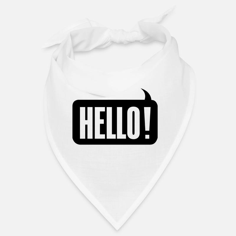 Hello! - Bandana - Weiß