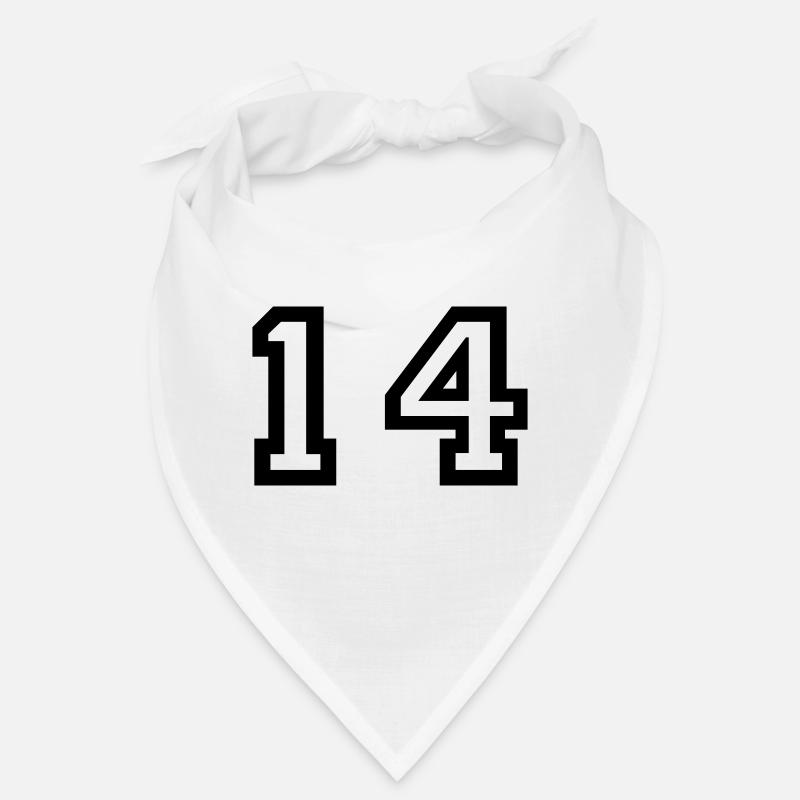 Nummer - 14 - vierzehn Bandana