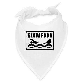 slow food - Bandana - Weiß - Vorne