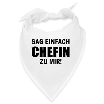 chefin - Bandana - Weiß - Vorne
