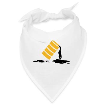 Ölpest / oil spill (2c) - Bandana - Weiß - Vorne