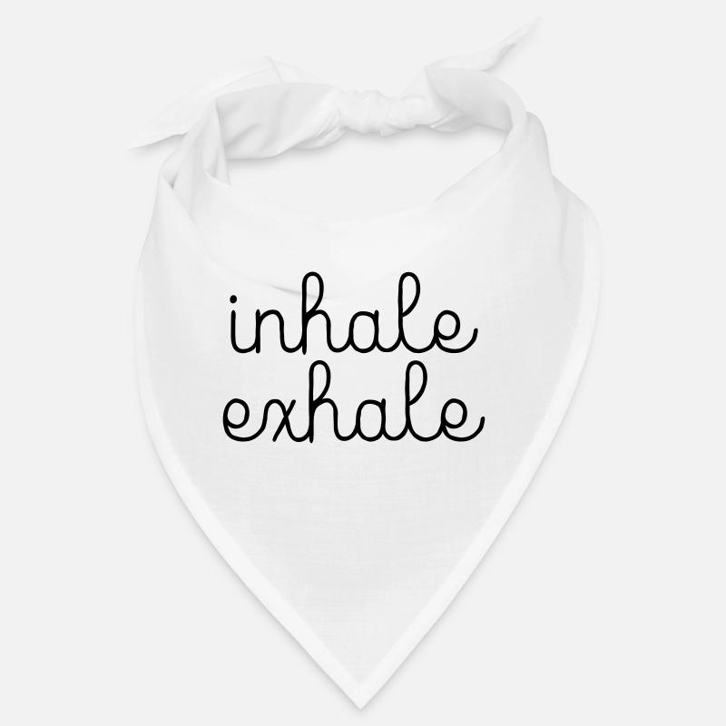 Inhale, Exhale - Bandana - Weiß
