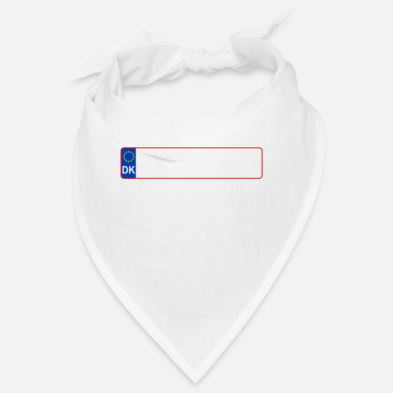 plaque d'immatriculation DK Bandana