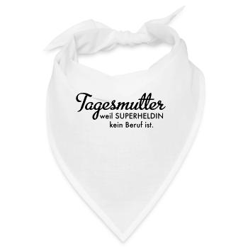 Tagesmutter - Bandana - Weiß - Vorne