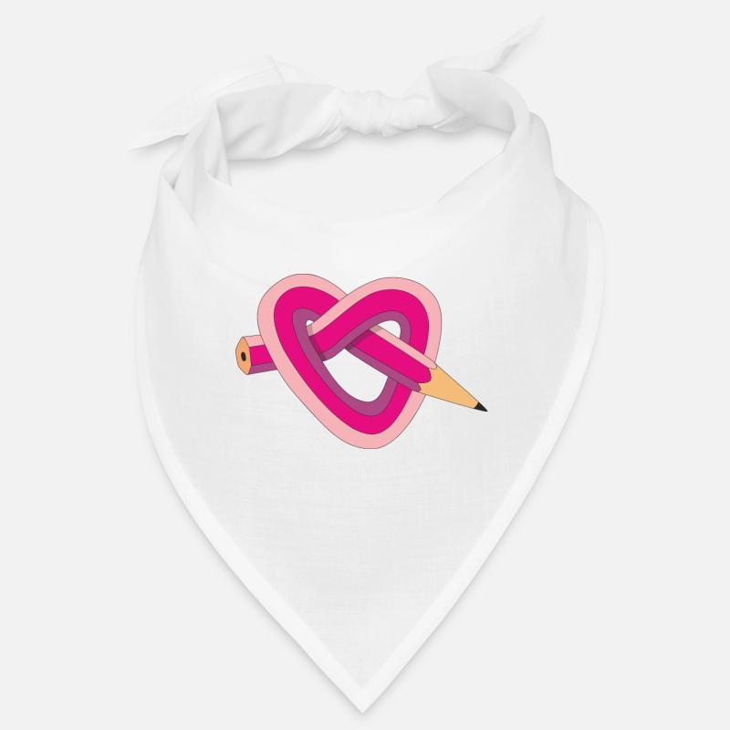 crayon coeur Bandana