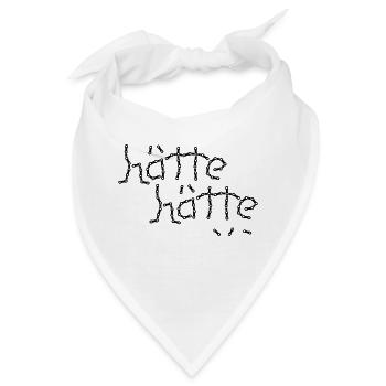 hätte hätte Fahrradkette - Bandana - Weiß - Vorne