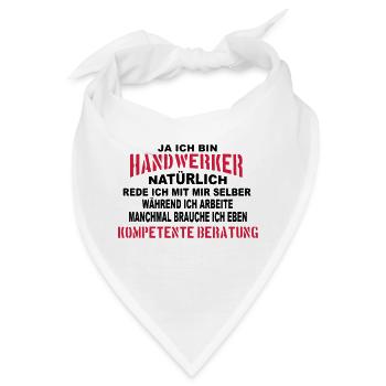 Handwerker Beratung - Bandana - Weiß - Vorne