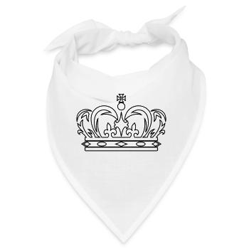 DE - Krone - Bandana - Weiß - Vorne