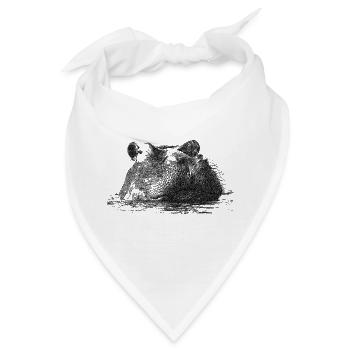 hippo - Bandana - Weiß - Vorne