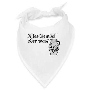Alles Bembel - Apfelwein - Bandana - Weiß - Vorne