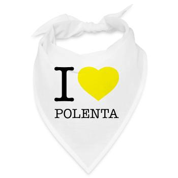 I LOVE POLENTA Mais - Bandana - Weiß - Vorne
