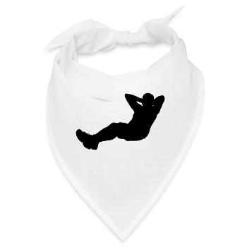 sit up sport - Bandana - Weiß - Vorne
