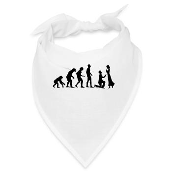 EVOLUTION HEIRATSANTRAG! - Bandana - Weiß - Vorne