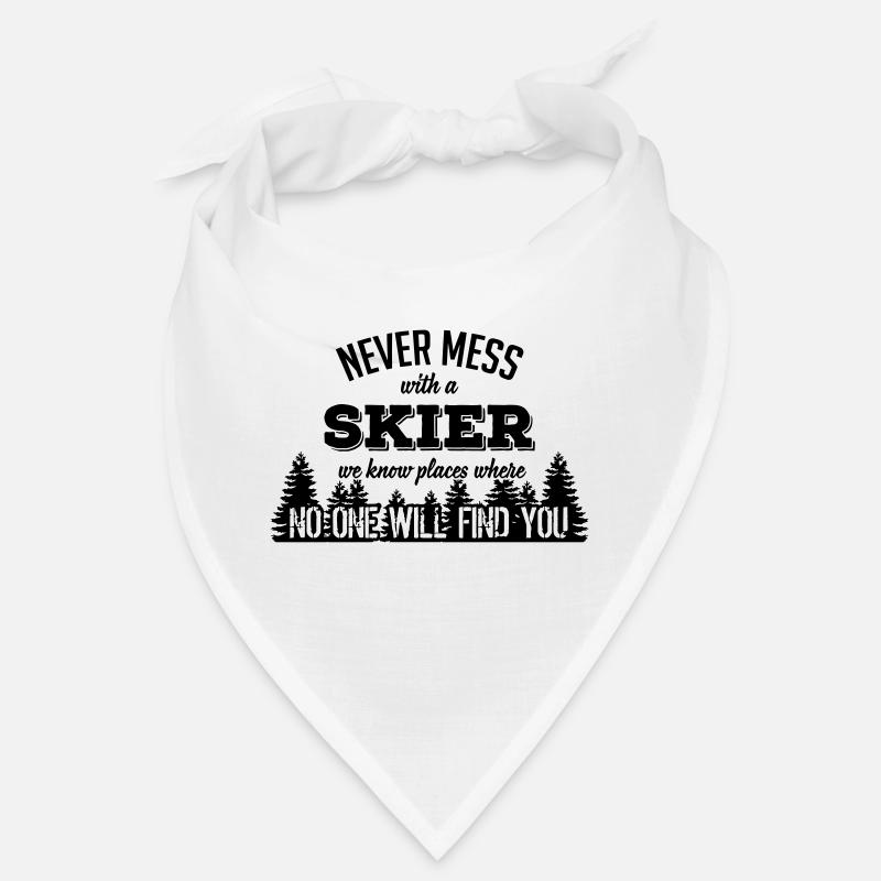 never mess with a skier Bandana