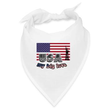 Big Love USA, USA, Liebe, Amerika, Geschenk - Bandana - Weiß - Vorne