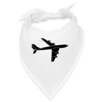 airplane - Bandana - Weiß - Vorne