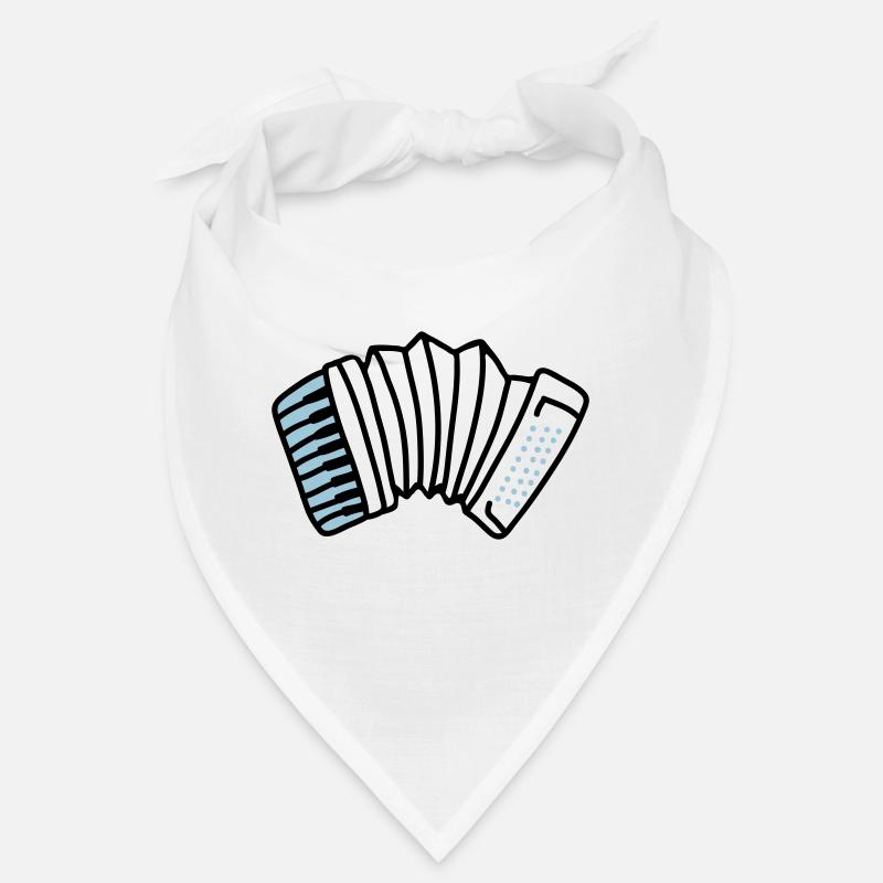 Akkordeon - Bandana - Weiß