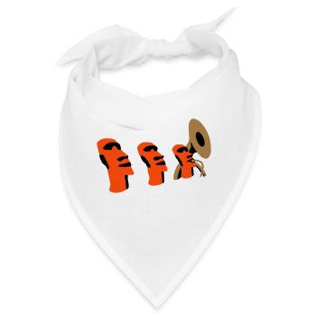 sousaphone rapa nui - Bandana - Weiß - Vorne