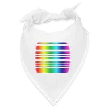 Regenbogen - Bandana - Weiß - Vorne