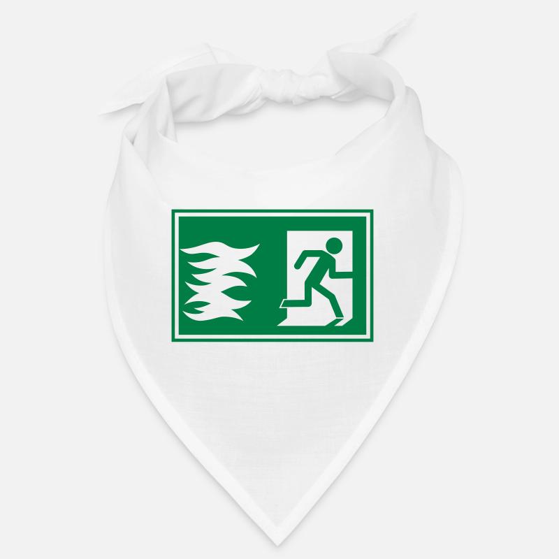 emergency exit / fire alarm sign Bandana