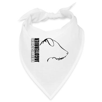 DEUTSCHER JAGDTERRIER PROFIL Jagdhund Wilsigns - Bandana - Weiß - Vorne