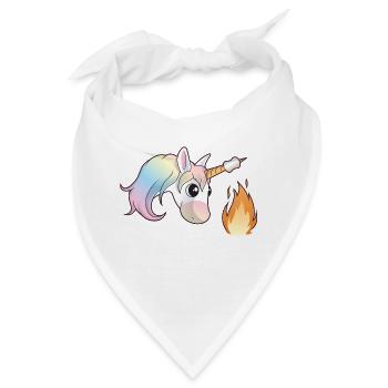 Unicorn Marshmallow - Bandana - Weiß - Vorne