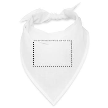 dashed_square_1c - Bandana - Weiß - Vorne