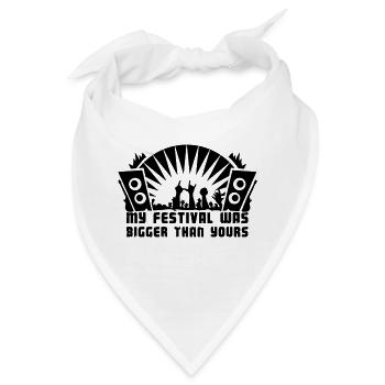 Festival - Musik / Rock / Konzert - Bandana - Weiß - Vorne