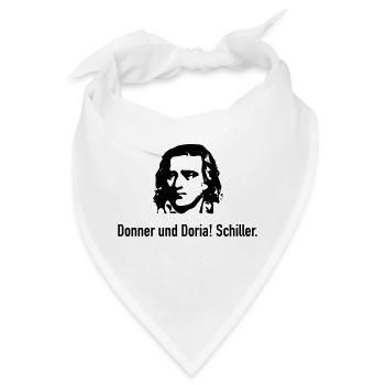 Schiller: Donner und Doria! - Bandana - Weiß - Vorne