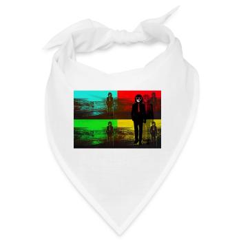 beach pop art - Bandana - Weiß - Vorne