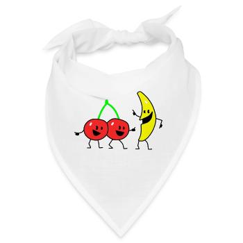 fruit salad two - Bandana - Weiß - Vorne