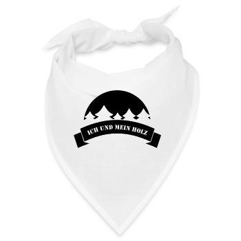 Ich und mein Holz - Bandana - Weiß - Vorne