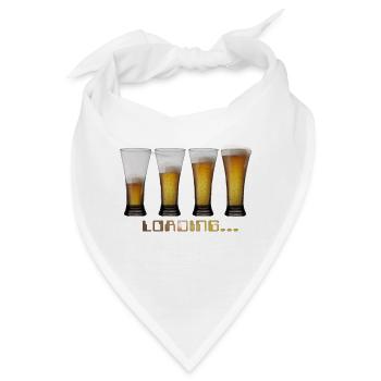 Shirt Lade Biere von Custom - Bandana - Weiß - Vorne