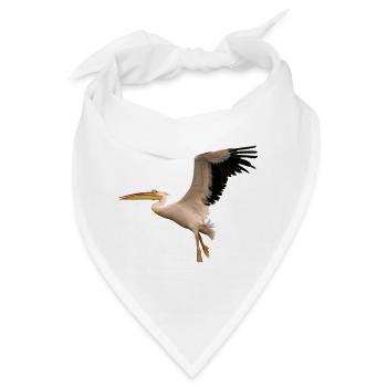 pelican pelikanbird vogel1 - Bandana - Weiß - Vorne