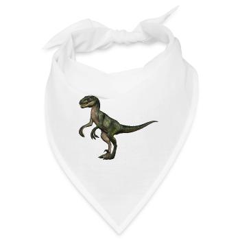 Velociraptor Dinosaurier 5 - Bandana - Weiß - Vorne