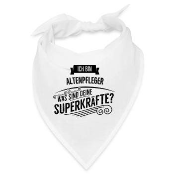 Altenpfleger - Bandana - Weiß - Vorne
