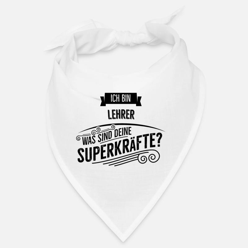 Lehrer - Bandana - Weiß